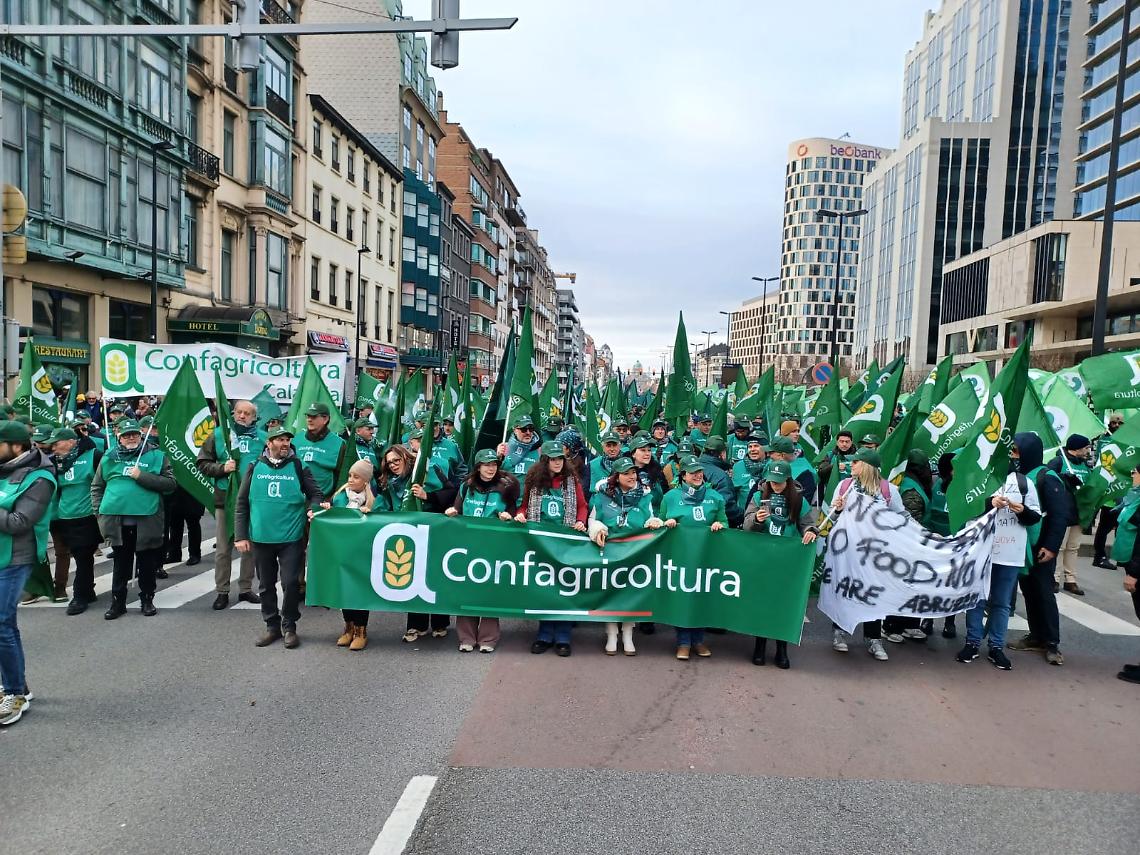 Confagricoltura Mantova alla grande manifestazione degli agricoltori europei